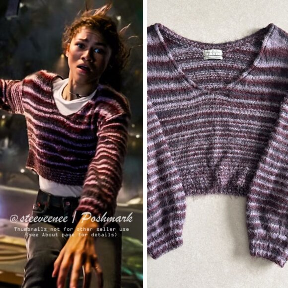 RARE Urban Outfitters Striped Lyra Pullover Sweater ASO MJ Zendaya Spider-Man - Picture 1 of 10